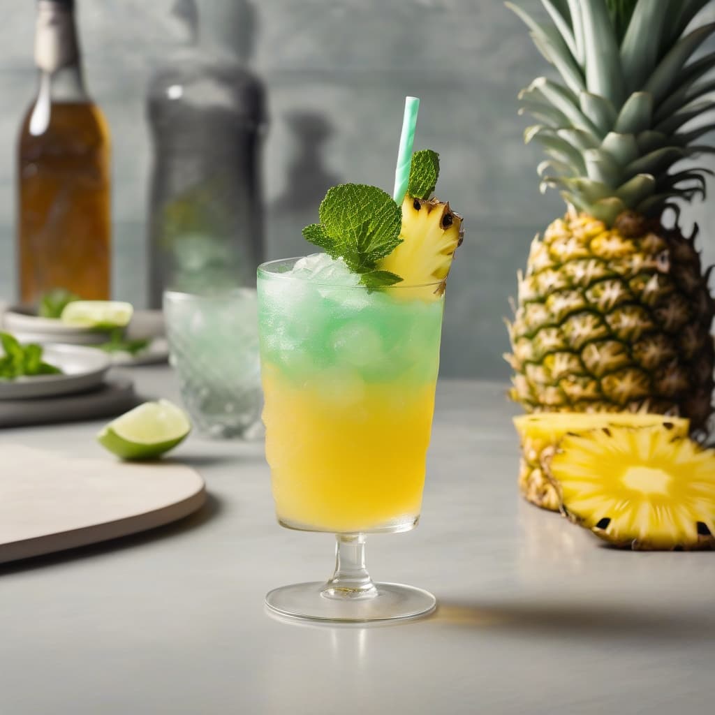 Minty Pineapple Fizz